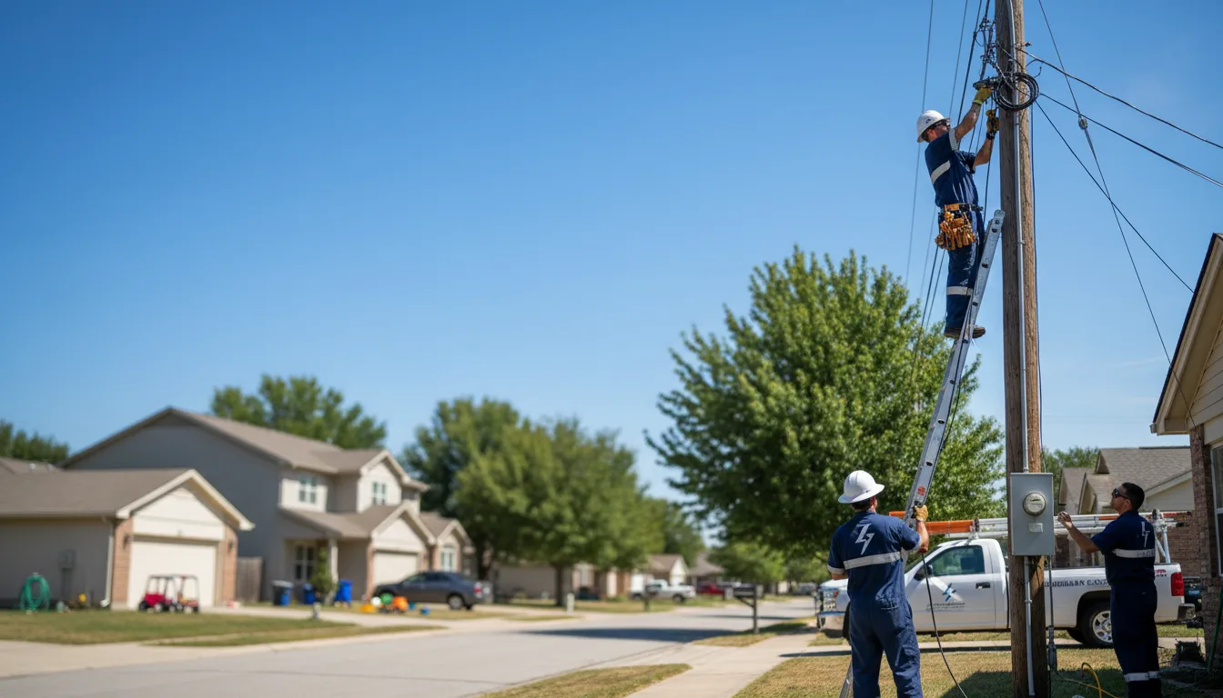 Residential electrician providing installation services in Perry Hall, MD